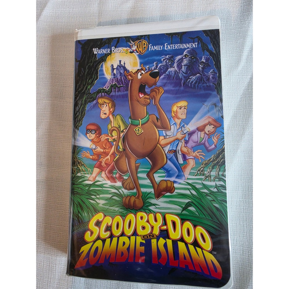 Scooby-Doo on Zombie Island VHS 1998 Warner Bros Clamshell H1424 Animated Movie - Picture 2 of 4